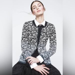 OLEANA OF NORWAY Women's Merino Wool/Silk Blend Cardigan Sweater Size S NO-5265